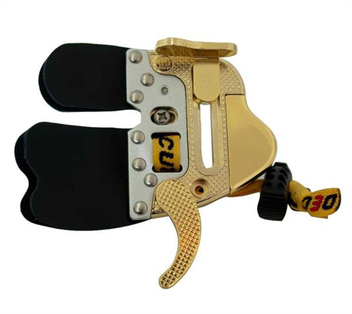 Напалечник OLYMPIC RECURVE TAB PROMIX HEAVY METAL FRAME LEATHER LH M GOLD Decut