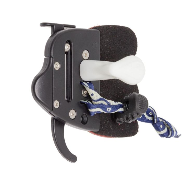 Напалечник OLYMPIC RECURVE TAB MIXHAR PLASTIC FRAME WITH LEATHER RH MEDIUM BLAC Decut